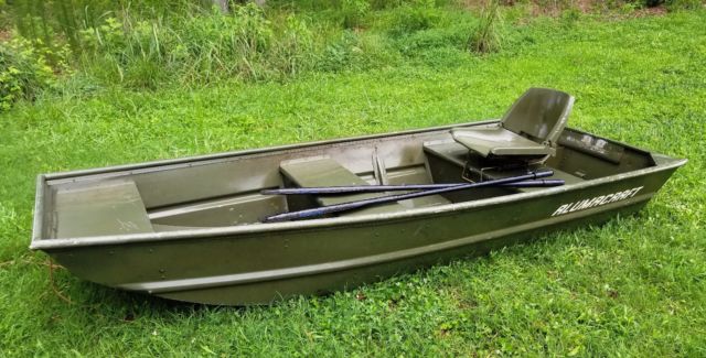 Alumacraft 10 Jon Boat Flat Bottom Bass Fishing Duck Hunting W 2 Oars For Sale In Fayetteville Georgia United States