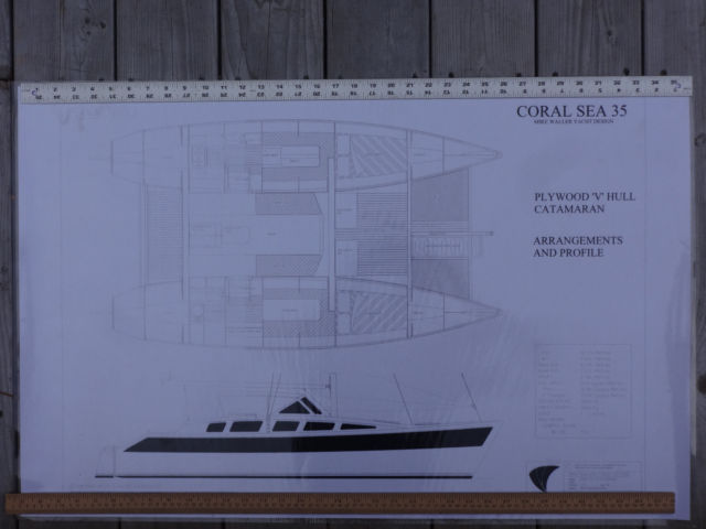 Building Plans For A Coral Sea 35 Catamaran For Sale In Springfield Vermont United States