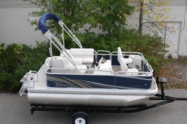 New 14 Ft pontoon boat with 25 and trailer for sale in ...