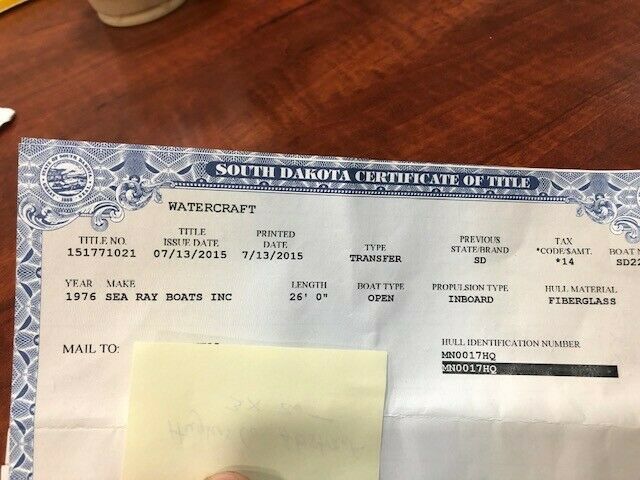 1976 Sea Ray Aft Cabin