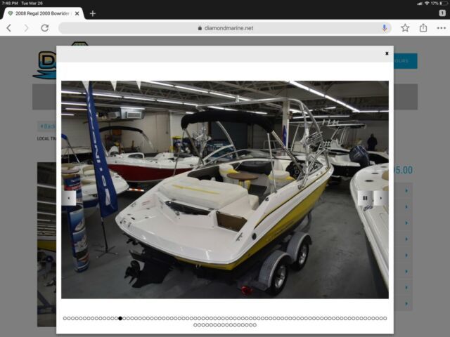 2008 Regal Bowrider 2000 Bowrider