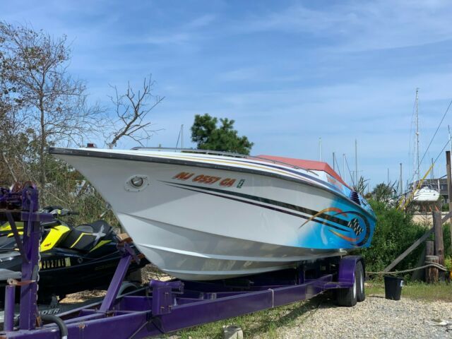 1999 Fountain 10 meter 33 foot twin 502